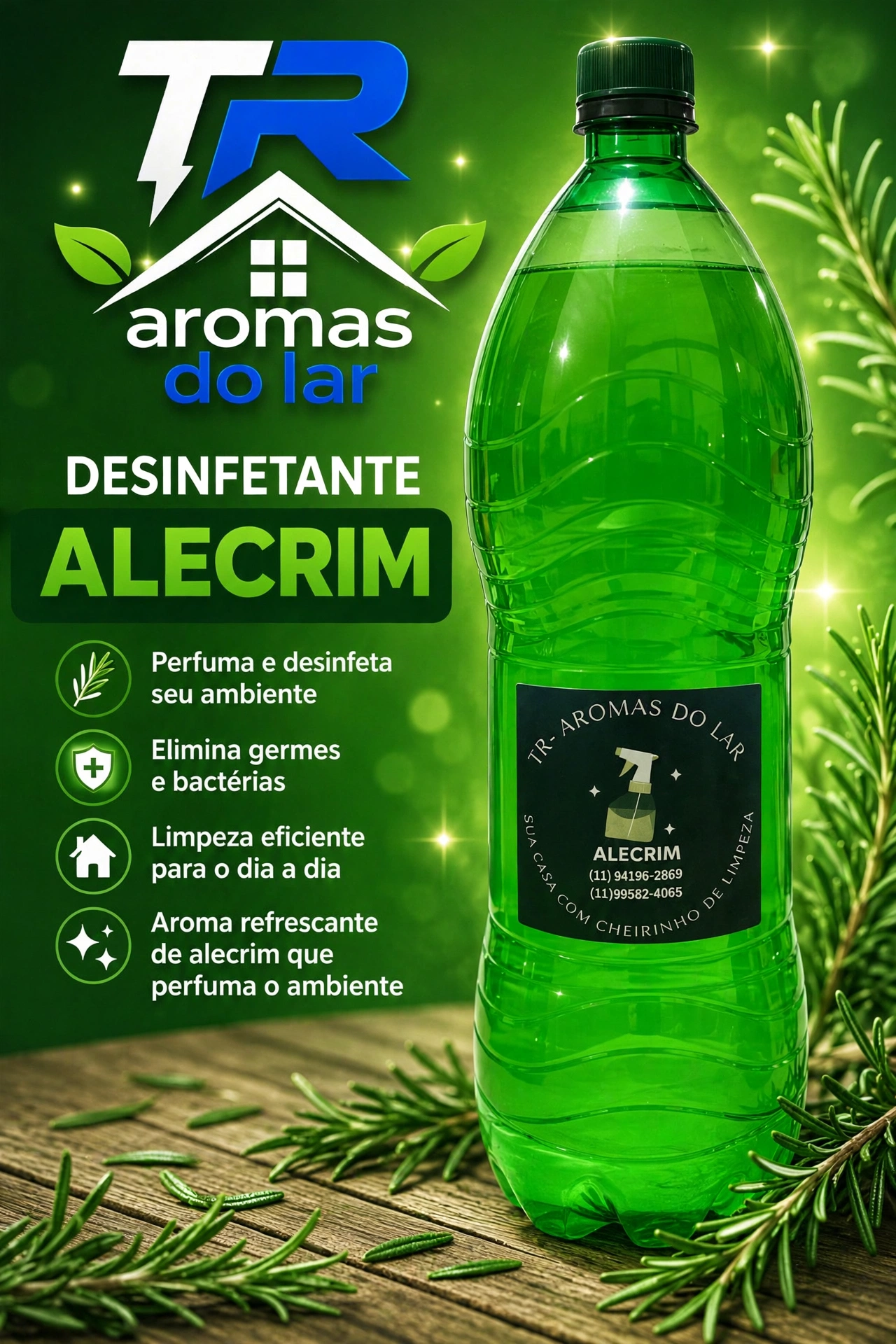 Desinfetante Alecrim 2 Litros